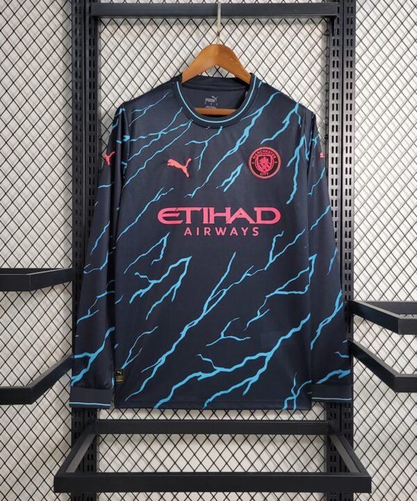 Camisa Manchester City 2023/24 Away - Manga Longa