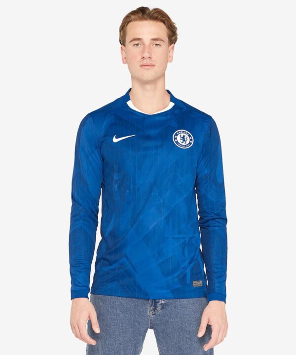 Camisa Nike Chelsea 2025/26 I Manga Longa Torcedor