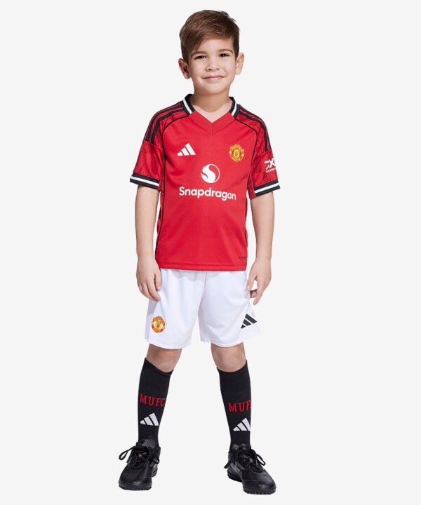 Conjunto Infantil Adidas Manchester United 2025/26 Torcedor