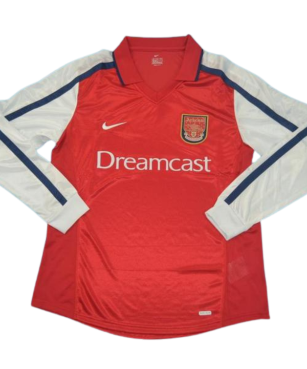 Camisa Arsenal Manga Longa Home 00/02 - Versão Retrô