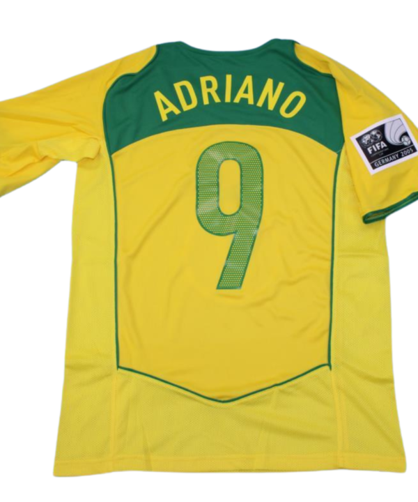Camisa Retrô Brasil Home Confederations Versão 04/06 "Adriano" N°.9