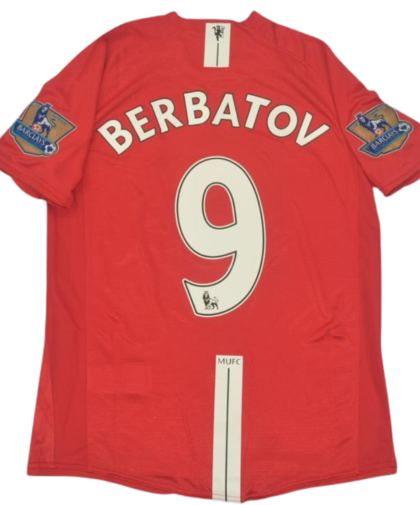 Camisa Manchester United Home 07/09 - Versão Retrô "Berbatov" Nº 9