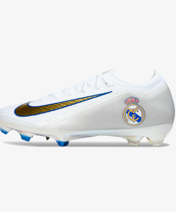 Chuteira Nike Air Zoom Mercurial Vapor Real Madrid 16 Elite FG - Branca