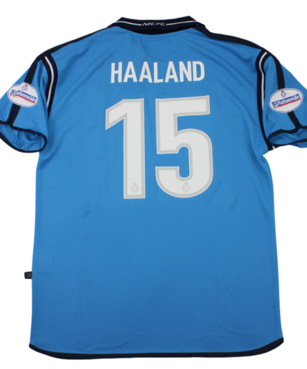 Camisa Manchester City Home 01/02 - Versão Retrô "Haaland" Nº 15