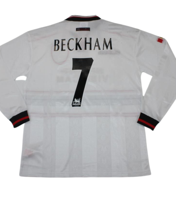 Camisa Manchester United Manga Longa 97/99 - Versão Retrô "Beckham" Nº 7