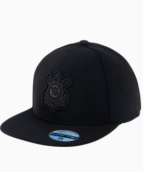Boné Corinthians Americano - Preto Aba Reta