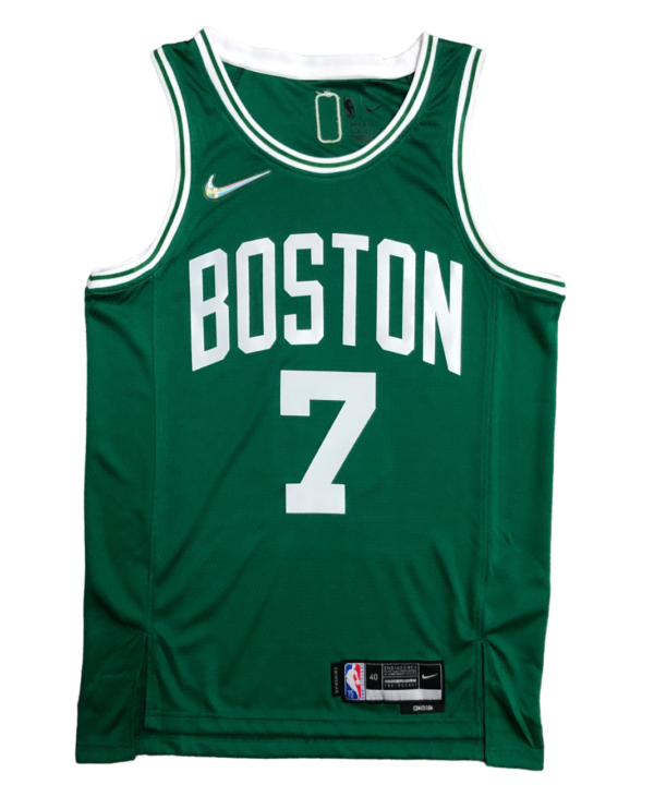 Regata NBA Boston Celtics 75 Anniversary Nike Authentic Brown 7 - Verde