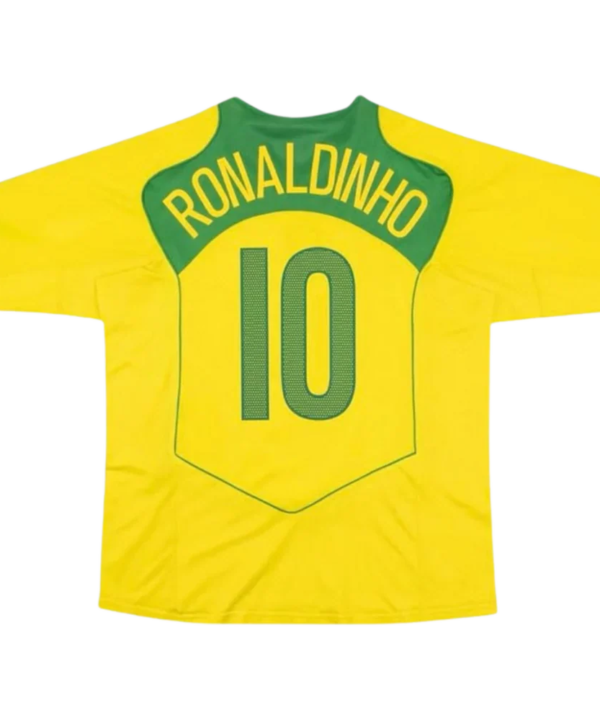 Camisa Retrô Brasil Home 04/06 "Ronaldinho" N°.10