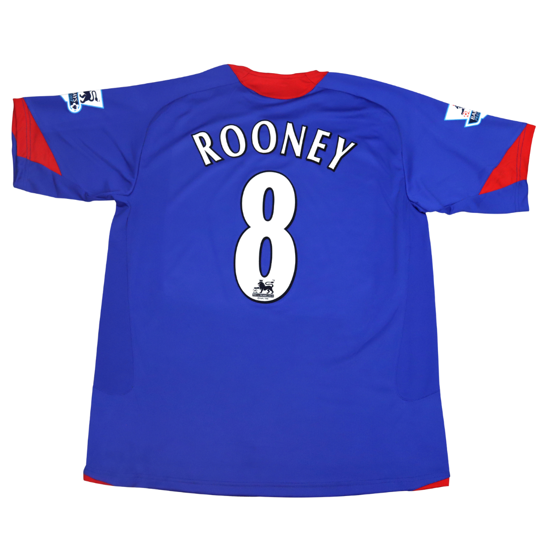 Camisa Manchester United Away 05/06 - Versão Retrô "Rooney" Nº 8
