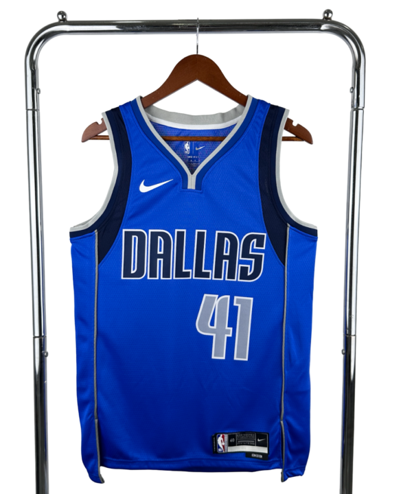 Regata NBA Dallas Mavericks Nike Authentic Nowitzki 41 - Azul