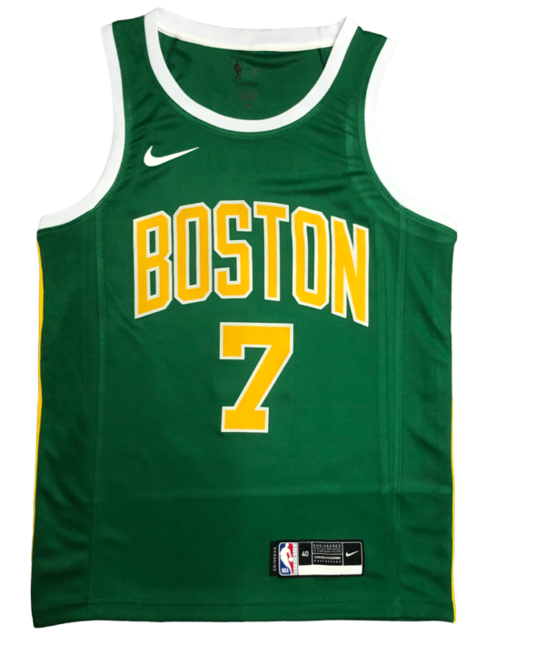 Regata NBA Boston Celtics Gold Nike Authentic Brown 7 - Verde