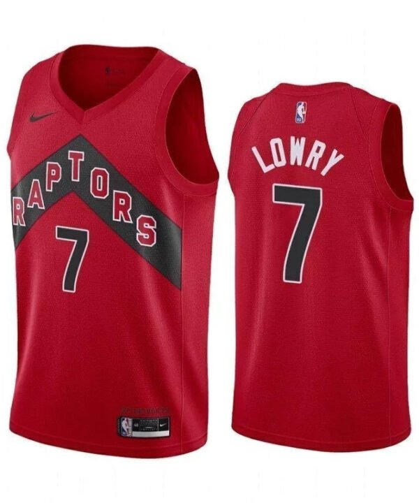 Regata NBA Toronto Raptors Icon Edition 20/21 Nike Swingman Authentic Lowry 7 - Vermelha