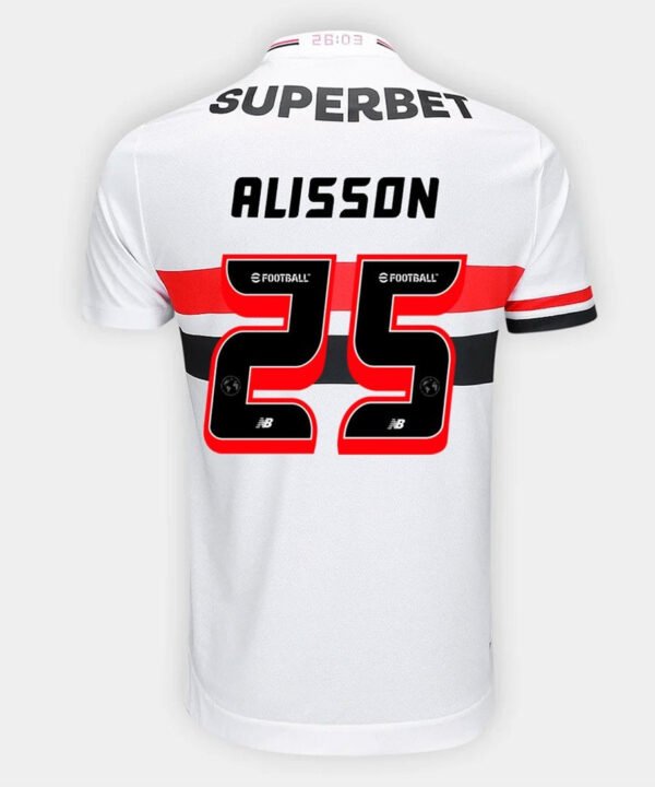 Camisa São Paulo 2025/26 I ALISSON N° 25