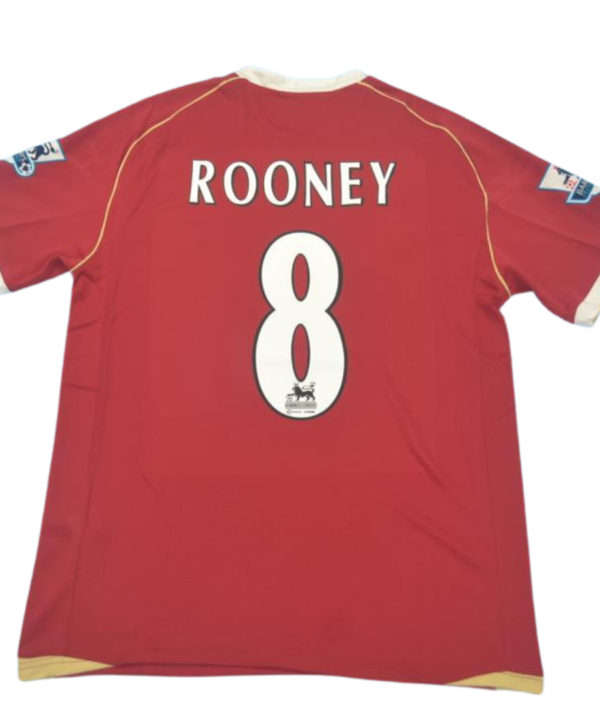 Camisa Manchester United Home 06/07 - Versão Retrô "Rooney" Nº 8