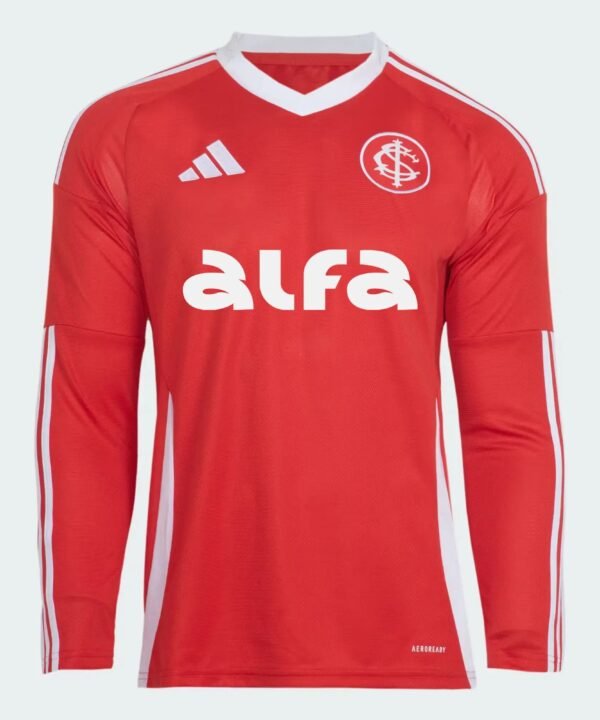 Camisa Adidas Internacional Manga Longa 2025/26 I Com Patrocínios