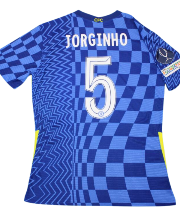 Camisa Chelsea UEFA Super Cup 21/22 - Versão Retrô "Jorginho" Nº 5