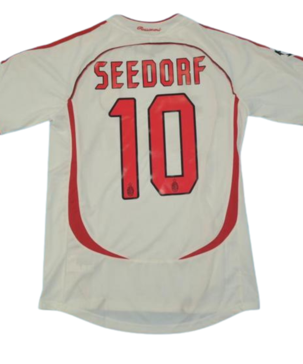 Camisa Retrô Milan Away UCL Finale Versão 2007 "Seedorf" N°.10