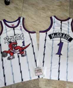 Regata NBA Toronto Raptors Retrô 1998-1999 Mitchell & Ness Authentic McGrady 1 - Branca