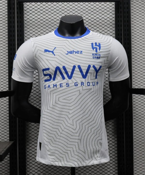 Camisa Al-Nassr Away 2024/25 Jogador Adidas Masculino - Branca e Azul