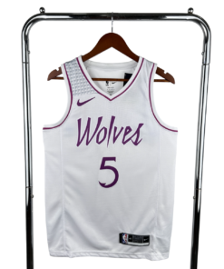 Regata NBA Minnesota Timberwolves Nike Authentic Edwards 5 - Branca