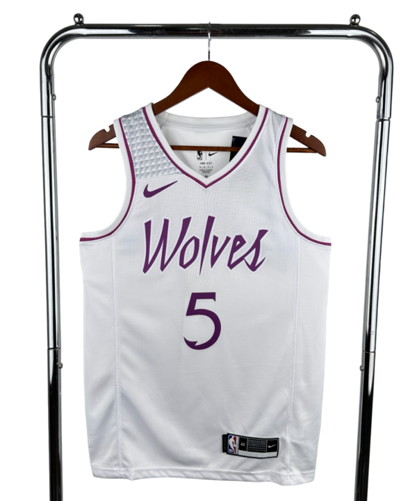 Regata NBA Minnesota Timberwolves Nike Authentic Edwards 5 - Branca