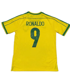 Camisa Nike Brasil Home 1998 "Ronaldo" N°.9 - Versão Retrô
