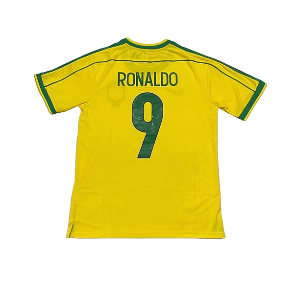 Camisa Nike Brasil Home 1998 "Ronaldo" N°.9 - Versão Retrô
