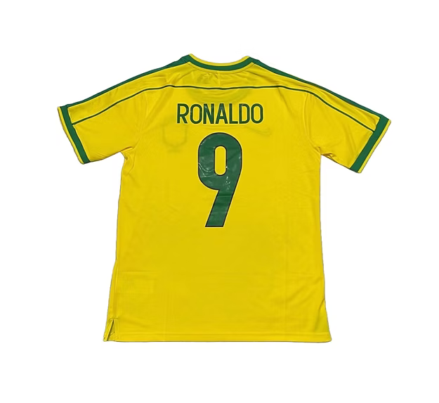Camisa Nike Brasil Home 1998 "Ronaldo" N°.9 - Versão Retrô