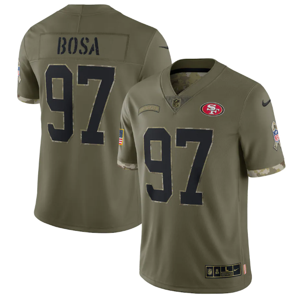 Camisa NFL San Francisco 49ers Vapor Limited Jersey Salute To Service 2022
