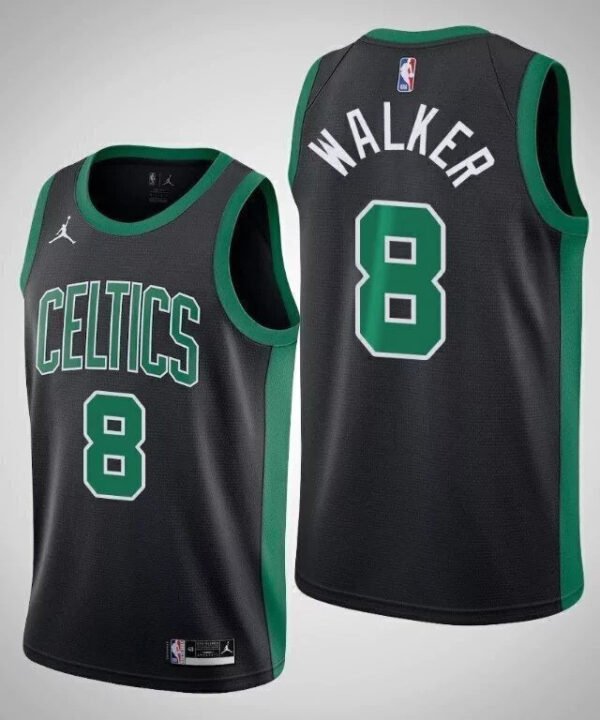 Regata NBA Boston Celtics Jordan Authentic Walker 8 - Preta