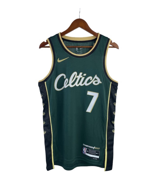 Regata NBA Boston Celtics Nike City Edition Authentic Brown 7 - Verde
