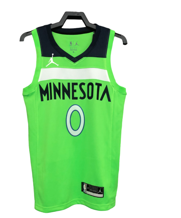 Regata NBA Minnesota Timberwolves Jordan Authentic Russell 0 - Verde