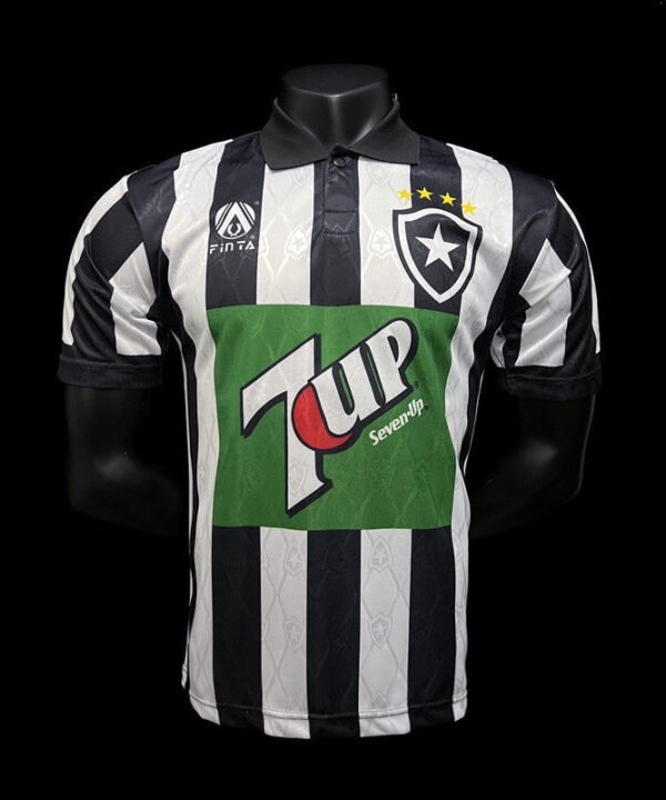 Camisa Retrô Botafogo II 1995/96 Masculina Preta e Branca