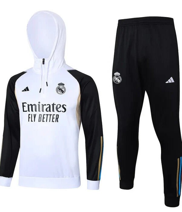 Conjunto Real Madrid 2023/24 Branco - Capuz
