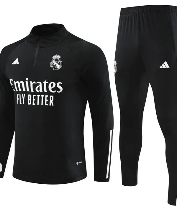 Conjunto Treino Real Madrid 23/24 - Preto