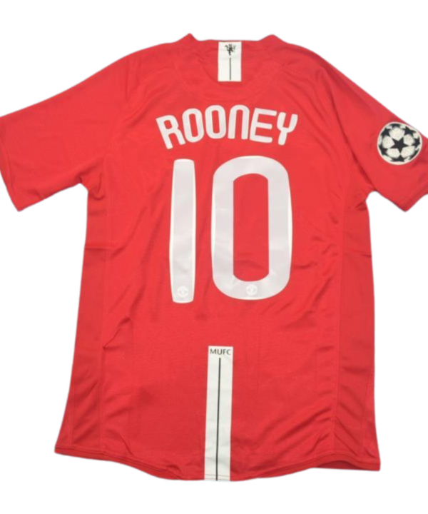 Camisa Manchester United UCL Final 07/08 - Versão Retrô "Rooney" Nº 10