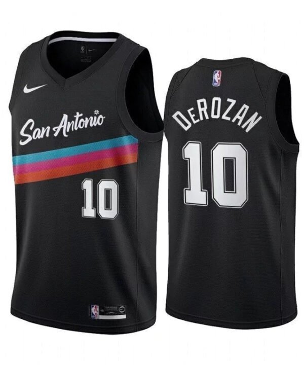 Regata NBA San Antonio Spurs City Edition 20/21 Nike Authentic Swingman DeRozan 10 - Preta