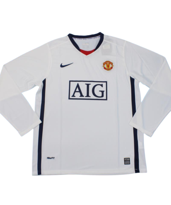 Camisa Manchester United Manga Longa Away 08/09 - Versão Retrô