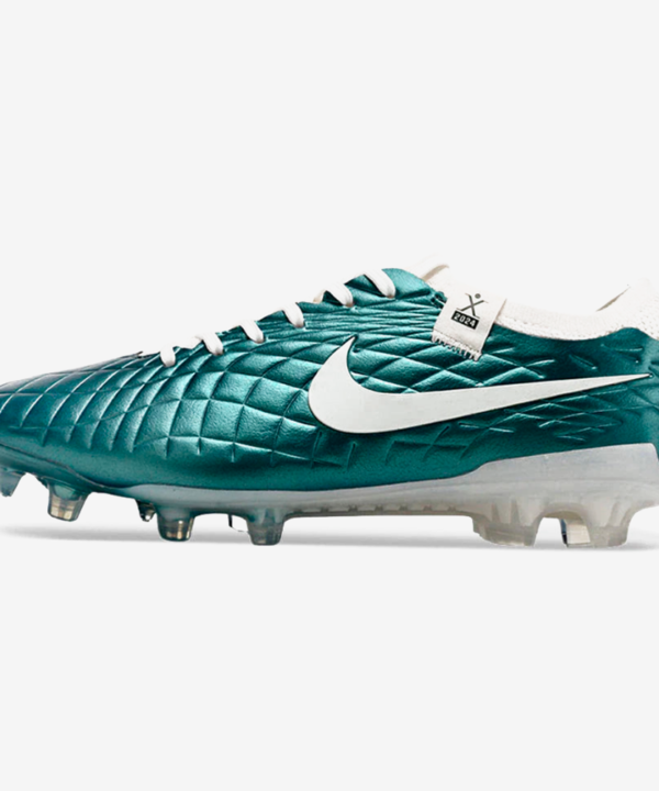 Chuteira Nike Tiempo Legend 10 FG - Azul - Edição Especial Esmeralda
