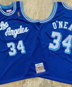 Regata NBA Orlando Magic Retrô 1996-1997 Mitchell & Ness Authentic O' Neal 34 - Azul