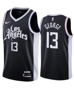 Regata NBA Los Angeles Clippers City 20/21 Edition Nike Authentic Swingman George 13 - Preta