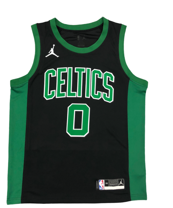 Regata NBA Boston Celtics Jordan Authentic Tatum 0 - Preta e Verde