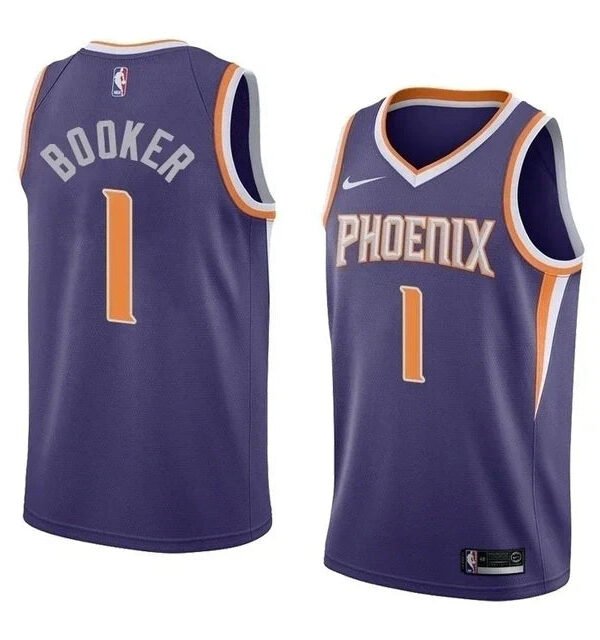 Regata NBA Phoenix Suns Nike Authentic Brooker 1 - Azul