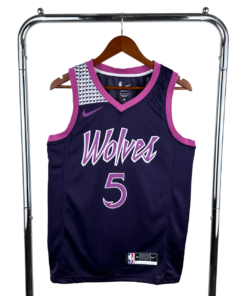 Regata NBA Minnesota Timberwolves Nike Authentic Edwards 5 - Roxa