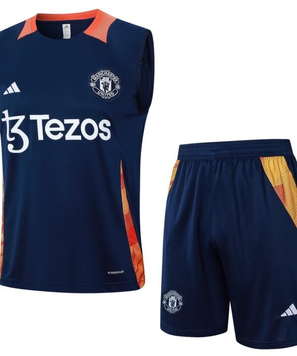 Conjunto Regata Manchester United 2024/25 - Azul Escuro