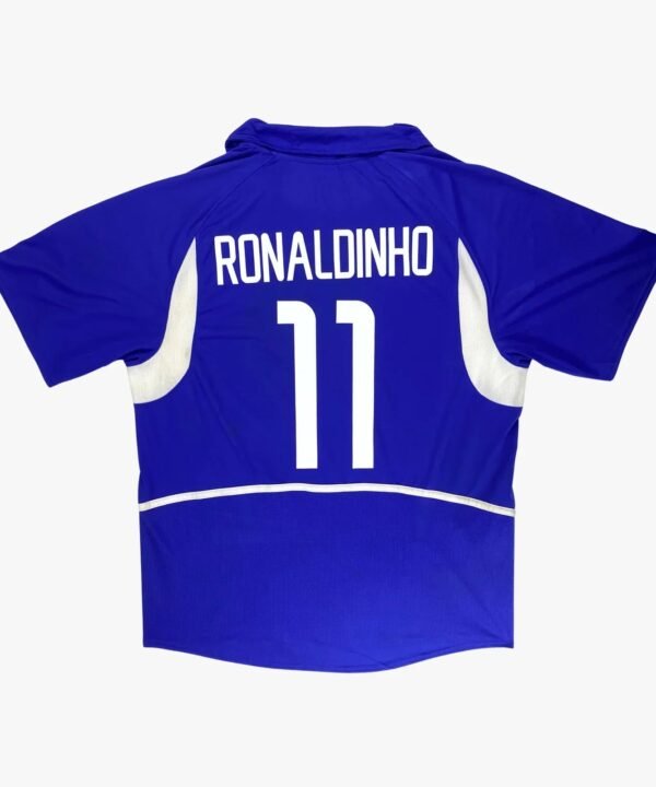 Camisa Retrô Brasil Away Copa do Mundo Versão 2002 "Ronaldinho" N°.11