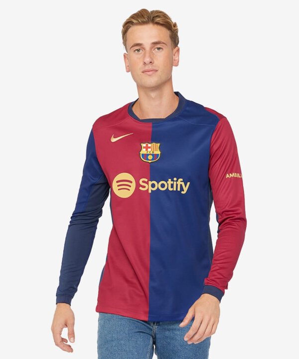 Camisa Barcelona Manga Longa Home 24/25 - Versão Retrô
