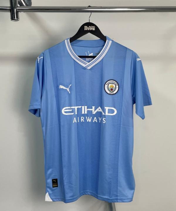 Camisa Manchester City Home 23/24 s/n° Torcedor Masculina - Azul