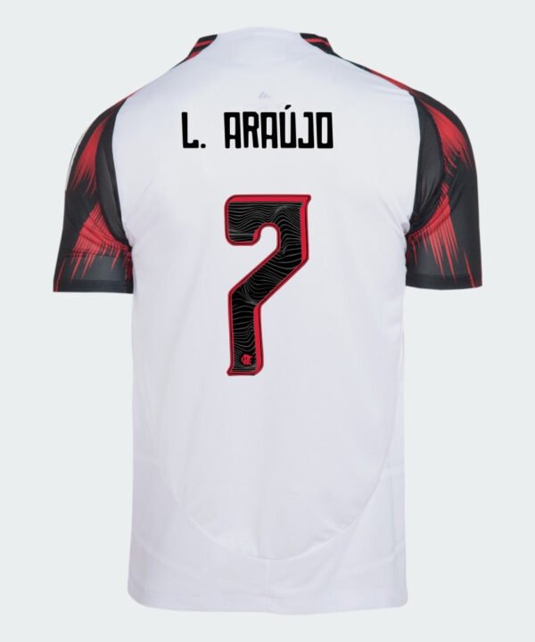 Camisa Adidas Flamengo 2025/26 II DE L. ARAÚJO N° 7