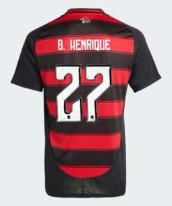 Camisa Adidas Flamengo 2025/26 I B. HENRIQUE N° 27